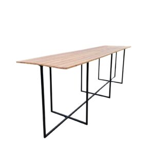 receptietafel lang - open frame